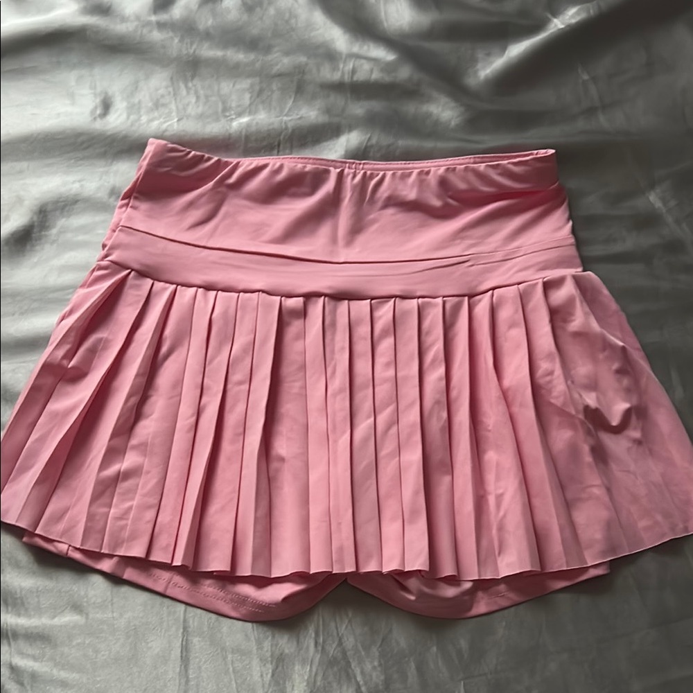 Pink Pleated Skort